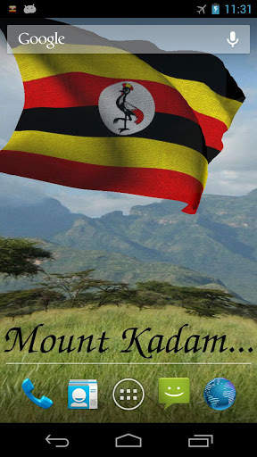 Uganda Flag Live Wallpaper screenshot 3