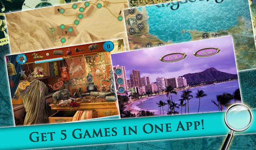 Hidden Object Mystery Worlds Exploration 5-in-1 screenshot 2