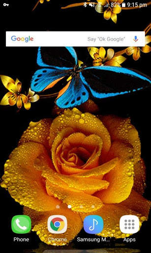 Golden Rose Live Wallpaper screenshot 2