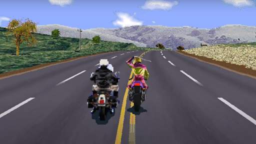 Road Rash like computer game screenshot 1