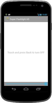 Super Flashlight LED Widget screenshot 5