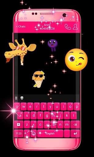 Pink Keyboard For WhatsApp screenshot 4