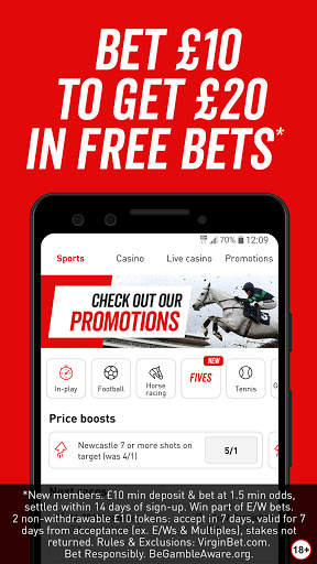 Virgin Bet: Sports Betting on Football & Racing screenshot 1