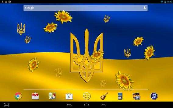 Ukraine Flag LWP screenshot 3