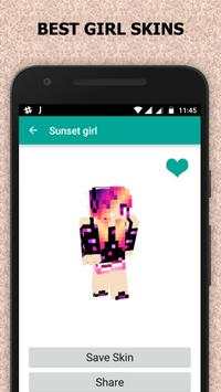 Free Girl Skin for Minecraft 2 screenshot 1