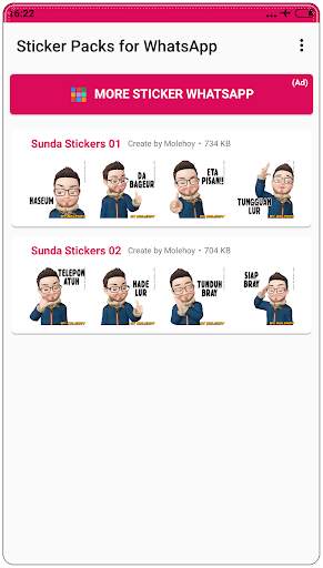 Sunda Stiker Lucu WAStickerApps 1 تصوير الشاشة