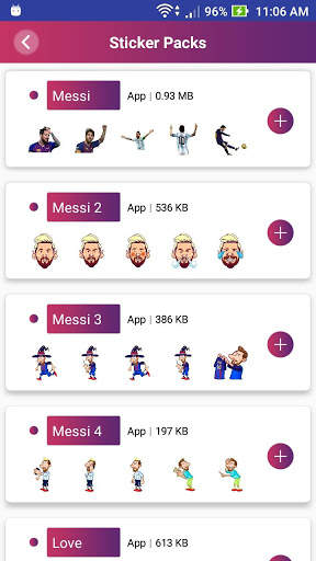 Messi Stickers For Whatsapp screenshot 1