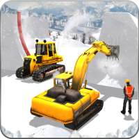 Snow Park Downhill Bulldozer Construction games