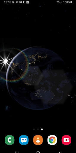 Earth Planet 3D Live Wallpaper screenshot 2