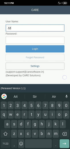 CARE screenshot 2