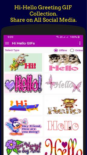 Hi Hello Gif Collection. screenshot 5