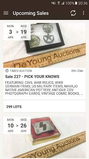 DeYoung Auctions screenshot 1