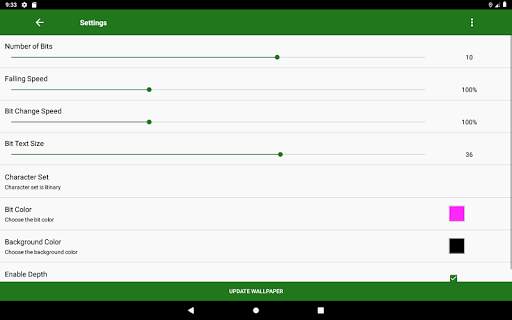 Hacker Live Wallpaper Matrix screenshot 8