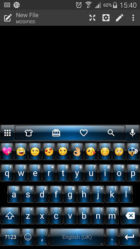 Dusk Blue Emoji Keyboard screenshot 2