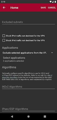 strongSwan VPN Client screenshot 6