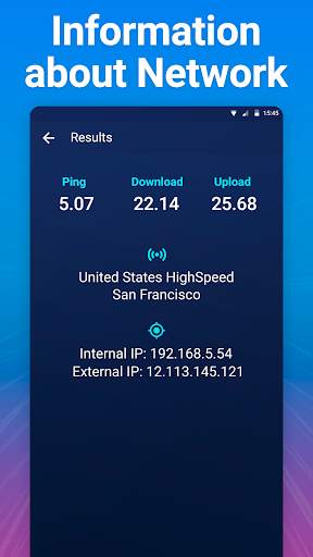 Internet speed test screenshot 4