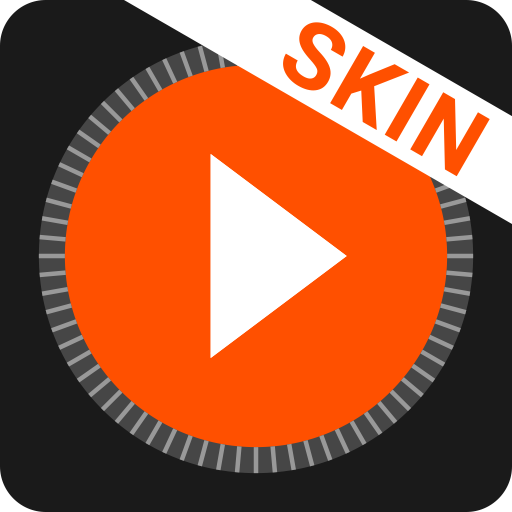 MusiX Material Dark Orange Skin for music player icon