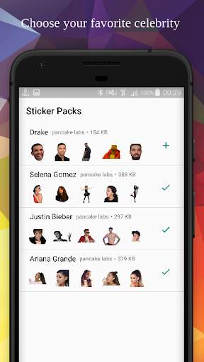 Celebrity Sticker Pack screenshot 1