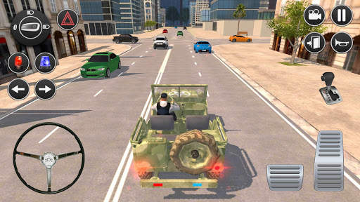 American Police Jeep Driving: Police Games 2020 screenshot 1