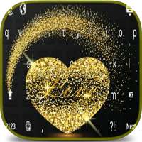 Heart Glitter Sparkling keyboard logo