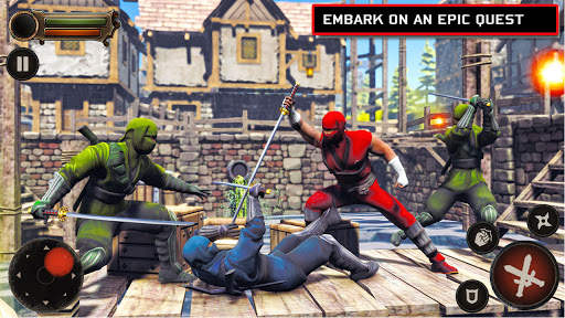 Ninja Assassin SuperHero - Gangster Fighting Games 5 تصوير الشاشة
