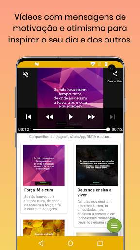 MotiVideos - Vídeos de motivação: Status e Stories स्क्रीनशॉट 4