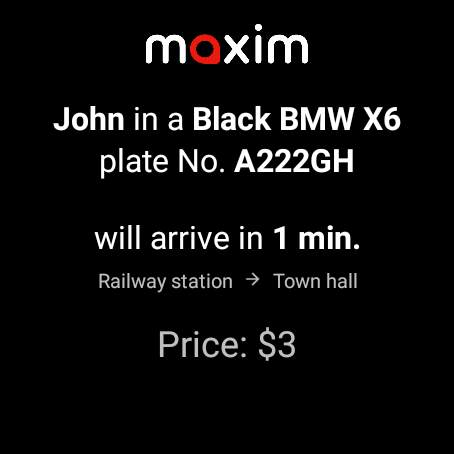 maxim — order taxi, food screenshot 9