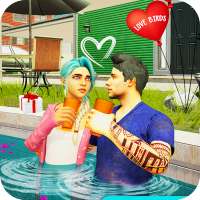 Virtual Girlfriend My Neighbour: life love story logo