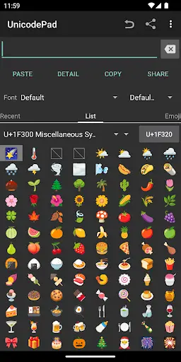 Unicode Pad screenshot 2