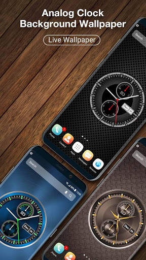 Analog Digital Clock on Screen Live Wallpaper 2019 screenshot 1