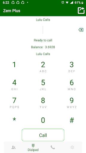 Zemplus Dialer screenshot 2