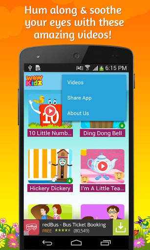 Popular Kids Nursery Rhymes скриншот 3