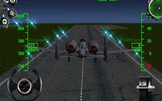 3D Army plane flight simulator screenshot 2