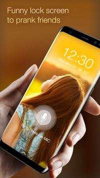 Voice detection style lock screen for prank screenshot 2