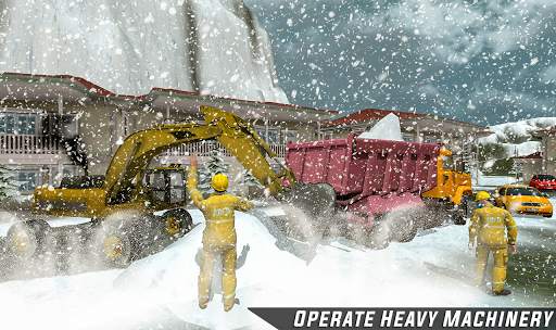 Heavy Excavator Snow Machine Simulator 2019 screenshot 8