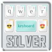 Silver technology keyboard logo