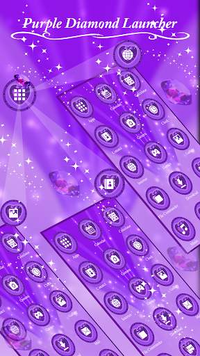 Purple Diamonds Launcher screenshot 3