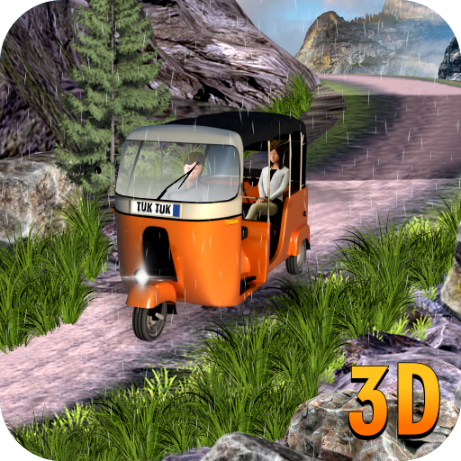 PK Offroad Rickshaw :Taxi Cab vs off road Rickshaw icon