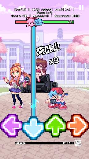 Doki Doki FNF music mod screenshot 1