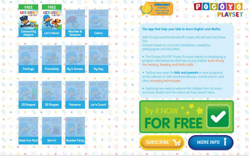 Pocoyo PlaySet Learning Games screenshot 6