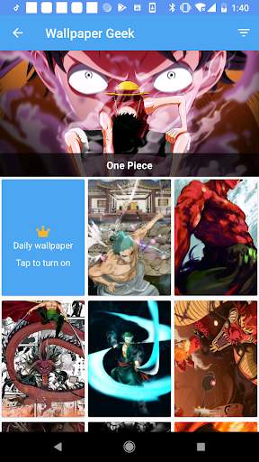 Wallpaper Geek - HD Anime live screenshot 2