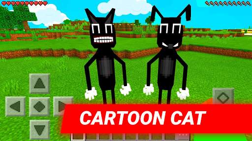 Mod Cartoon Cat for Minecraft 1 تصوير الشاشة