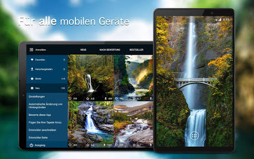 Hintergrundbilder Wasserfall screenshot 5