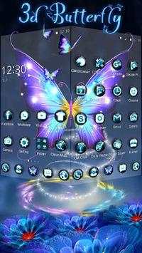 3D Fluorescent Butterfly Launcher Theme screenshot 6