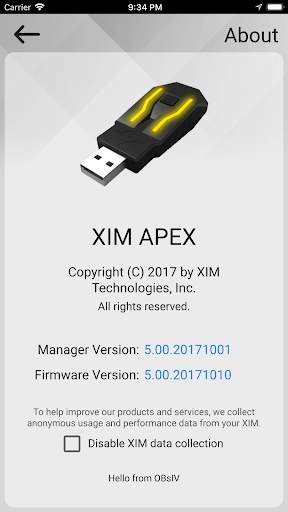XIM APEX Manager screenshot 5