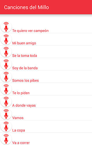 40 Canciones de River Plate - Cantos del Millo screenshot 4