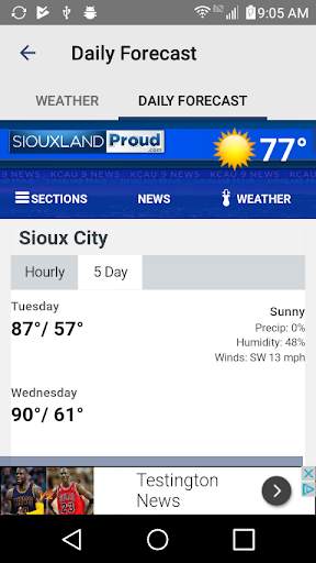 KCAU 9 Weather Siouxland स्क्रीनशॉट 4
