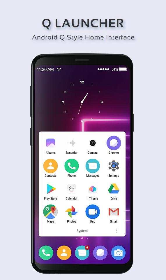 Q Launcher for Android - Android Q 10 style screenshot 4