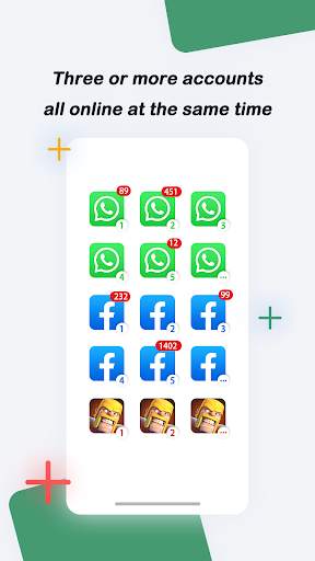 Dual Parallel - Multi accounts & Copy app screenshot 1