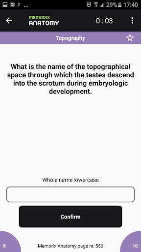 Memorix Anatomy QUIZ screenshot 5